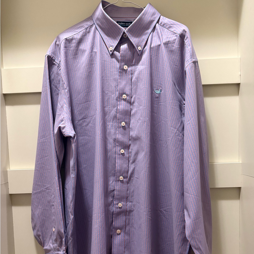 Southern Marsh Men's Purple Button-Down Shirt